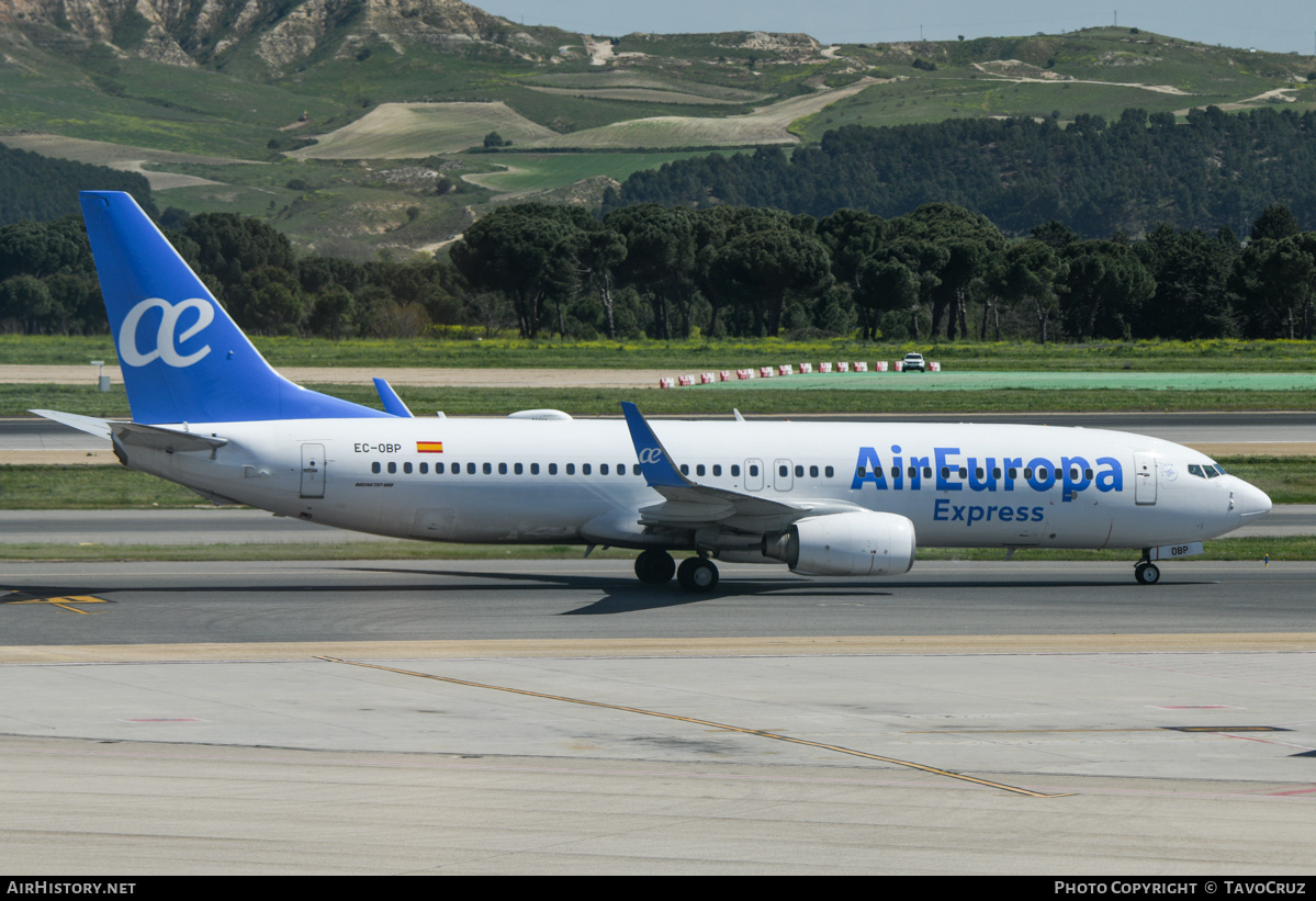 Aircraft Photo of EC-OBP | Boeing 737-8JP | Air Europa Express | AirHistory.net #677979