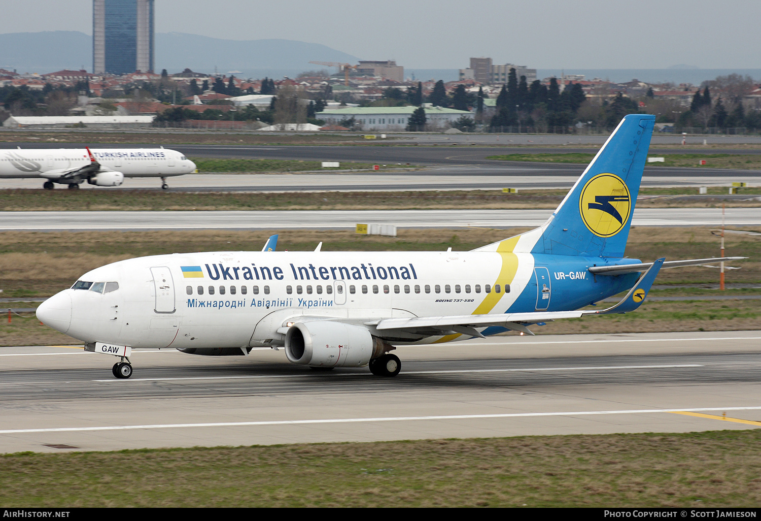 Aircraft Photo of UR-GAW | Boeing 737-5Y0 | Ukraine International Airlines | AirHistory.net #678014