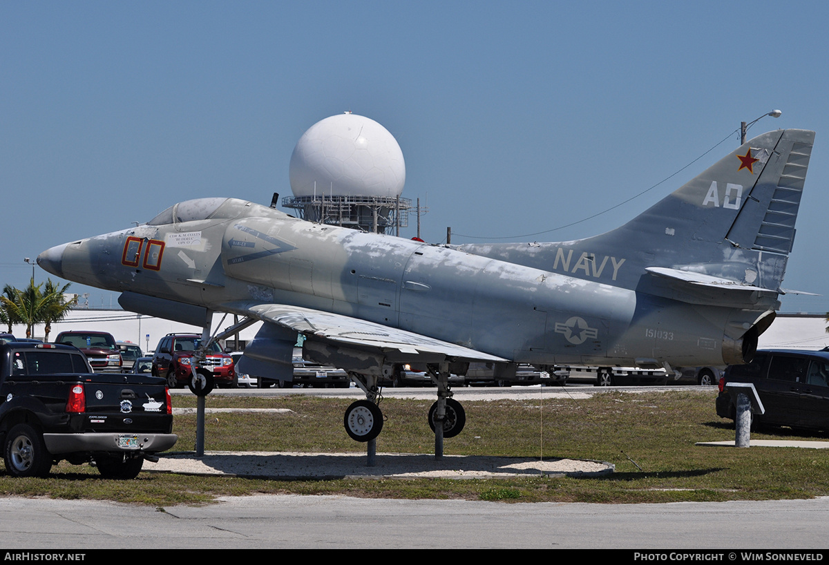 Aircraft Photo of 151033 Douglas A4E Skyhawk (A4D5) USA Navy