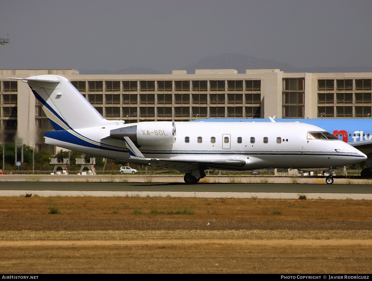 Aircraft Photo of XA-SOL | Bombardier Challenger 604 (CL-600-2B16) | AirHistory.net #678076