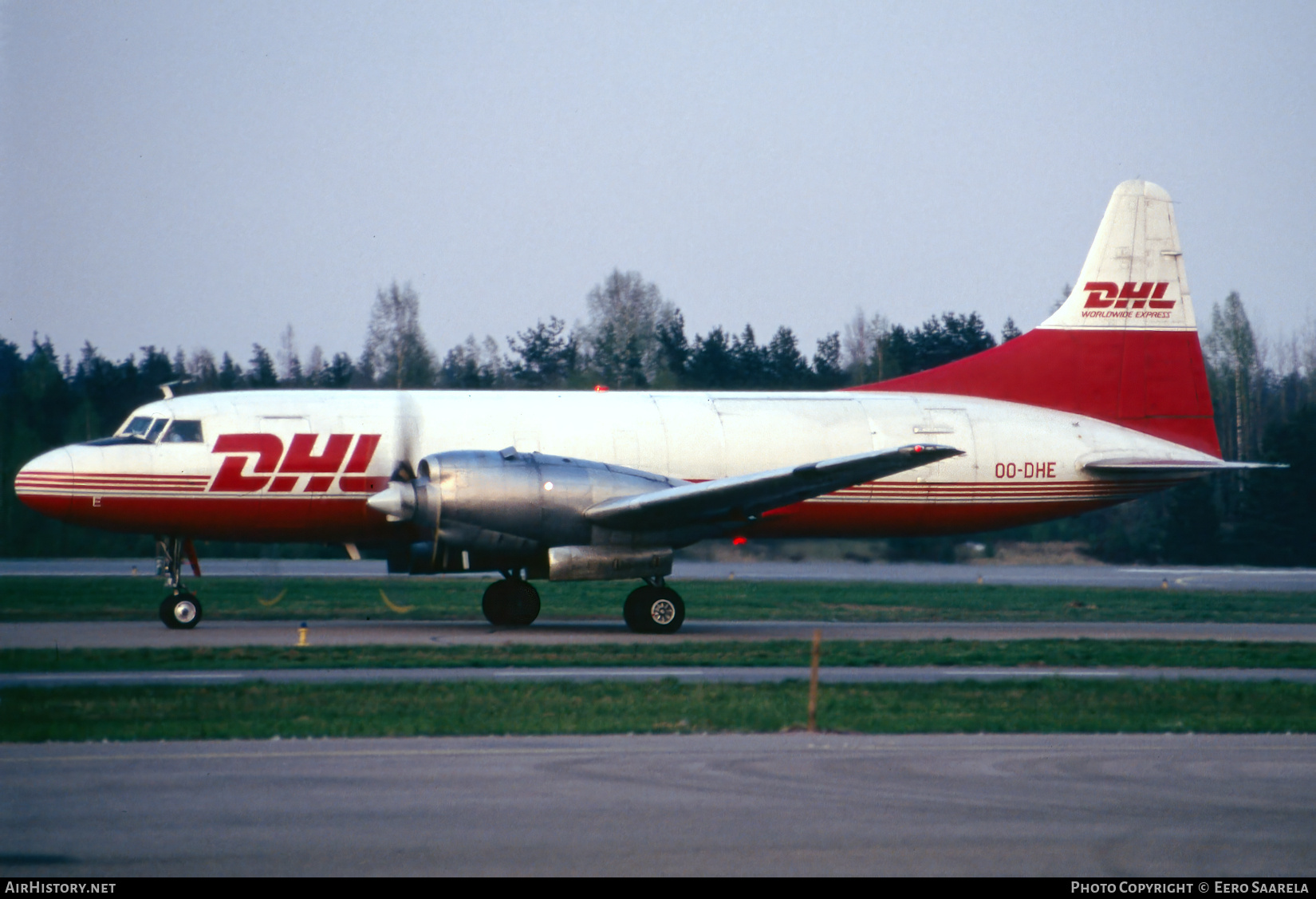 Aircraft Photo of OO-DHE | Convair 580 | DHL Worldwide Express | AirHistory.net #678108