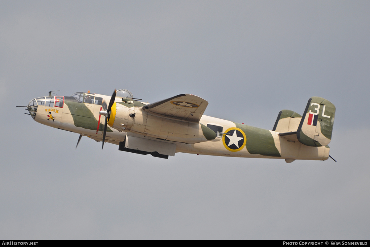 Aircraft Photo of N62163 | North American B-25J Mitchell | USA - Air Force | AirHistory.net #678117