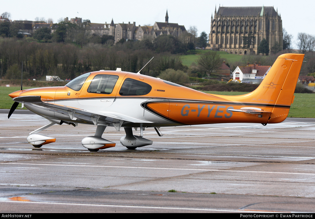 Aircraft Photo of G-YYES | Cirrus SR-20 G6-GTS Platinum | Echelon Air | AirHistory.net #678135