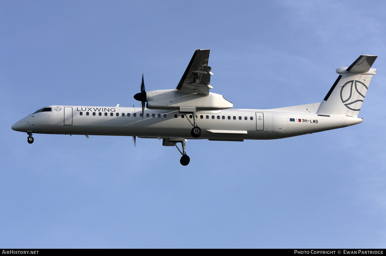 Aircraft Photo of 9H-LWB | Bombardier DHC-8-402 Dash 8 | Luxwing | AirHistory.net #678136