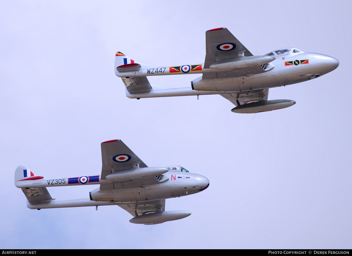 Aircraft Photo of LN-DHZ / WZ447 | De Havilland D.H. 115 Vampire T55 | UK - Air Force | AirHistory.net #678170