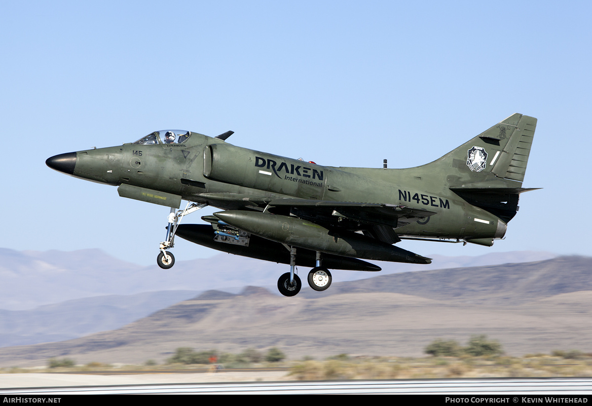 Aircraft Photo of N145EM | Douglas A-4K Skyhawk | Draken International | AirHistory.net #678183