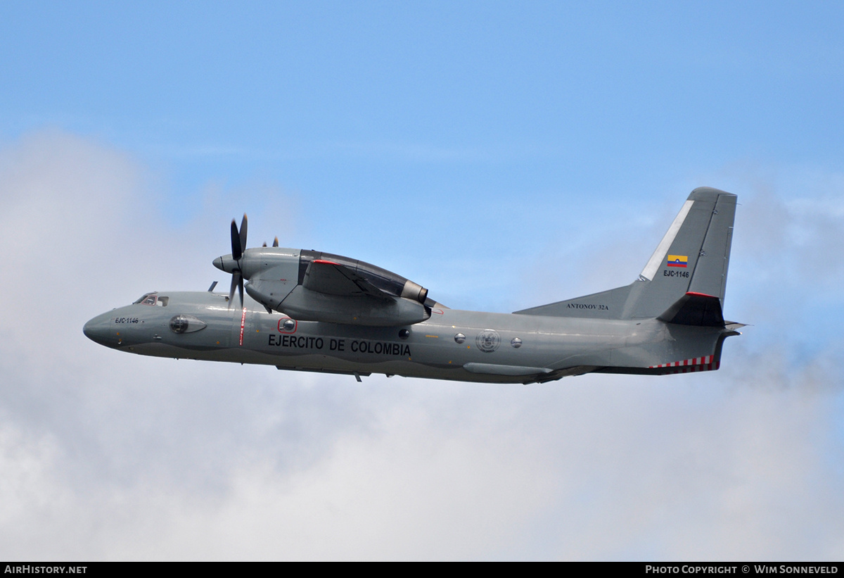 Aircraft Photo of EJC-1146 | Antonov An-32A | Colombia - Army | AirHistory.net #678234