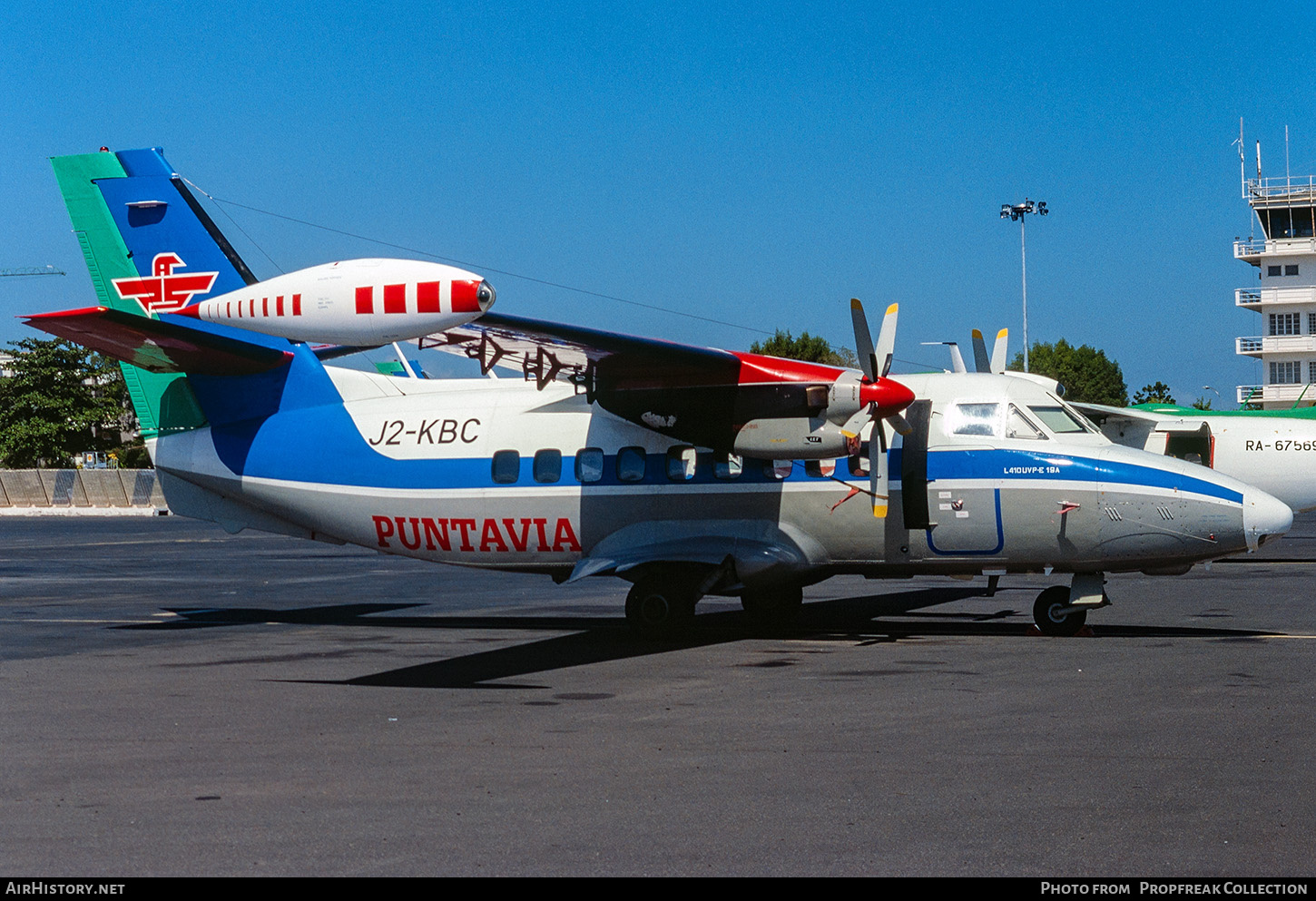 Aircraft Photo of J2-KBC | Let L-410UVP-E19A Turbolet | Puntavia | AirHistory.net #678247