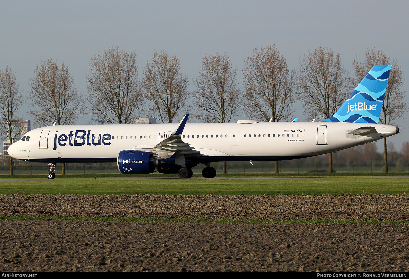 Aircraft Photo of N4074J | Airbus A321-271NX | JetBlue Airways | AirHistory.net #678268