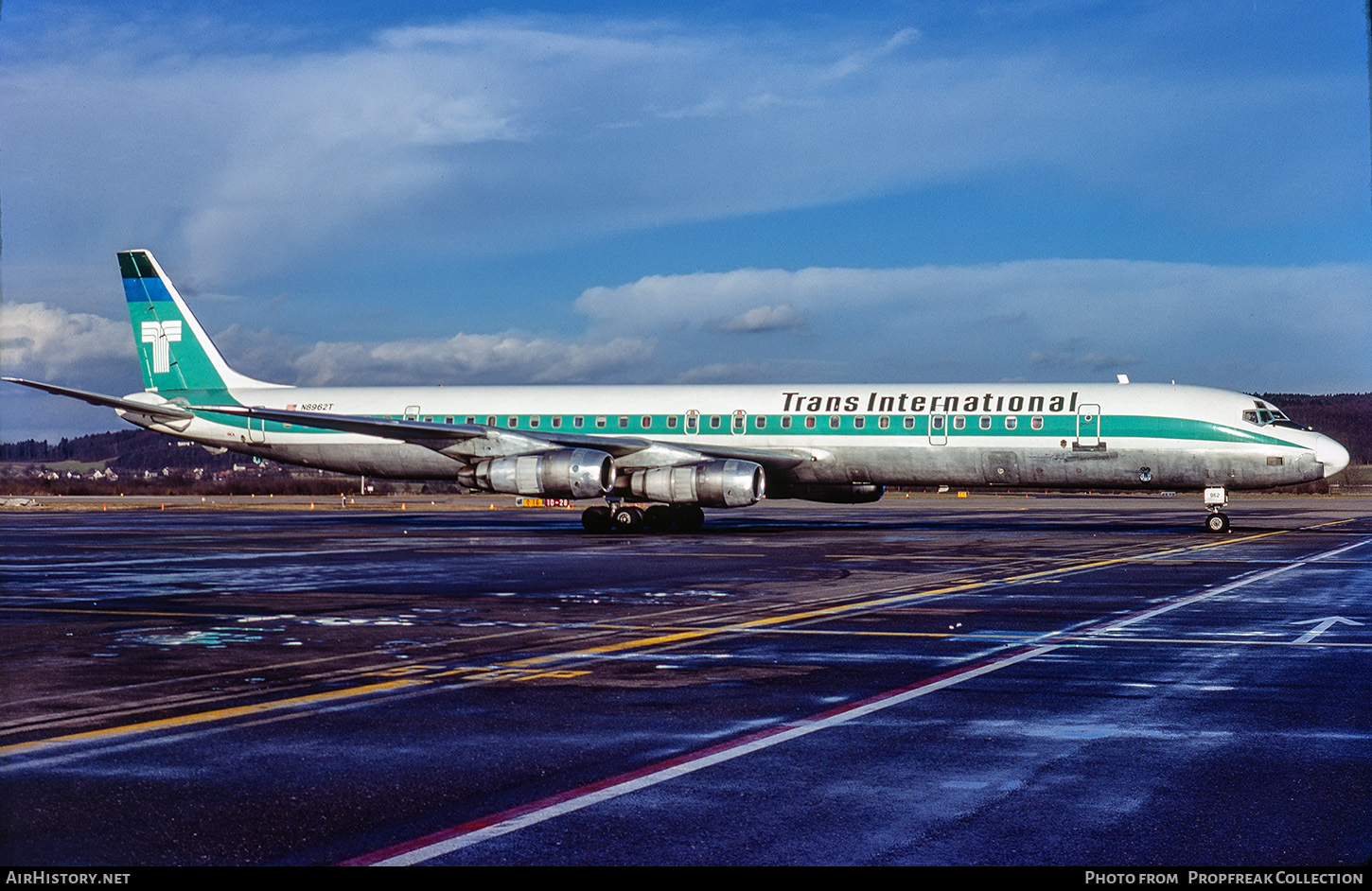 Aircraft Photo of N8962T | McDonnell Douglas DC-8-61CF | Trans International Airlines - TIA | AirHistory.net #678284