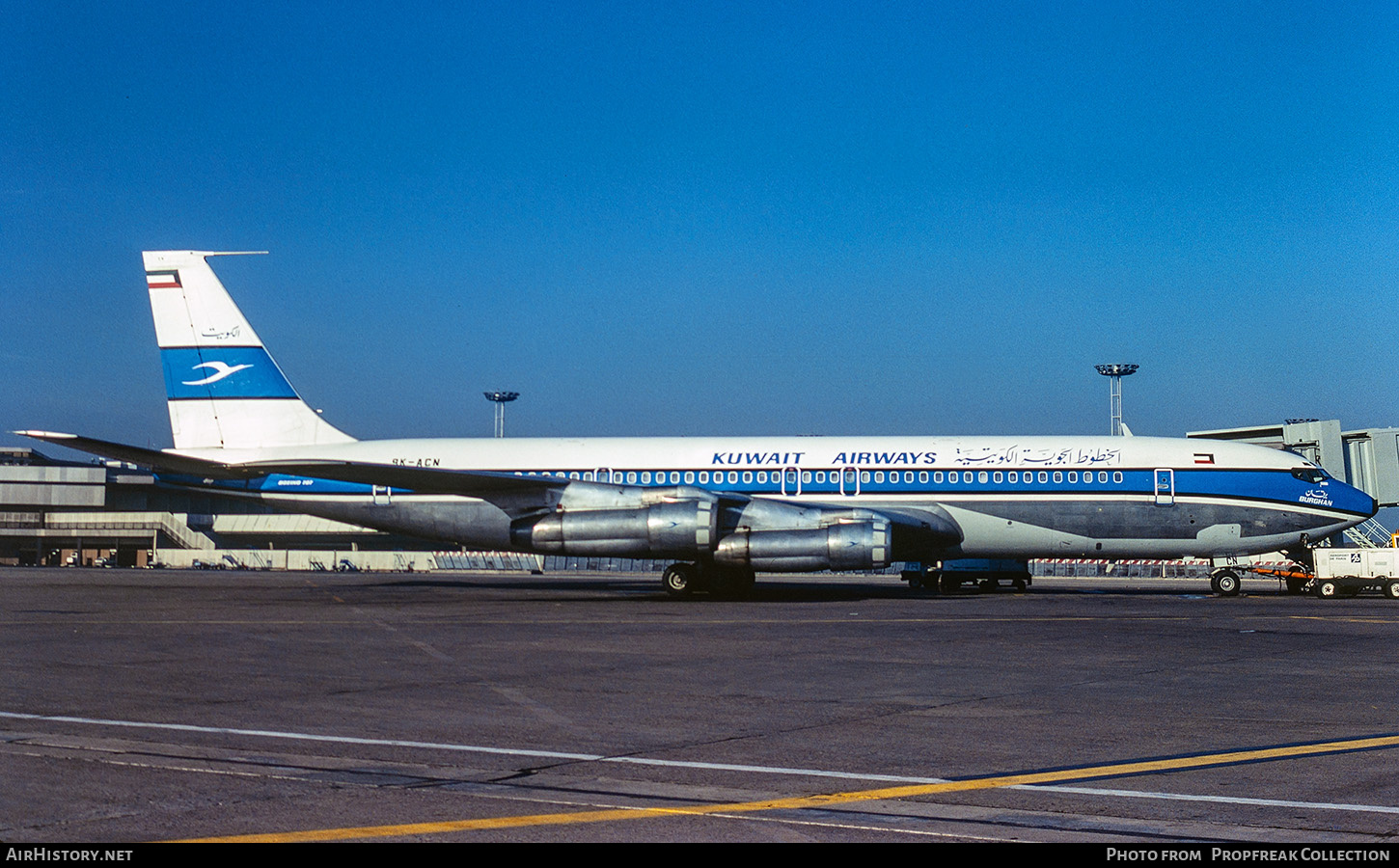 Aircraft Photo of 9K-ACN | Boeing 707-369C | Kuwait Airways | AirHistory.net #678294