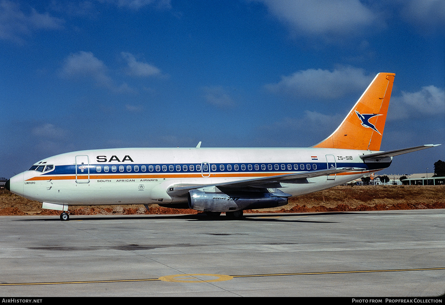 Aircraft Photo of ZS-SIB | Boeing 737-244/Adv | South African Airways - Suid-Afrikaanse Lugdiens | AirHistory.net #678302