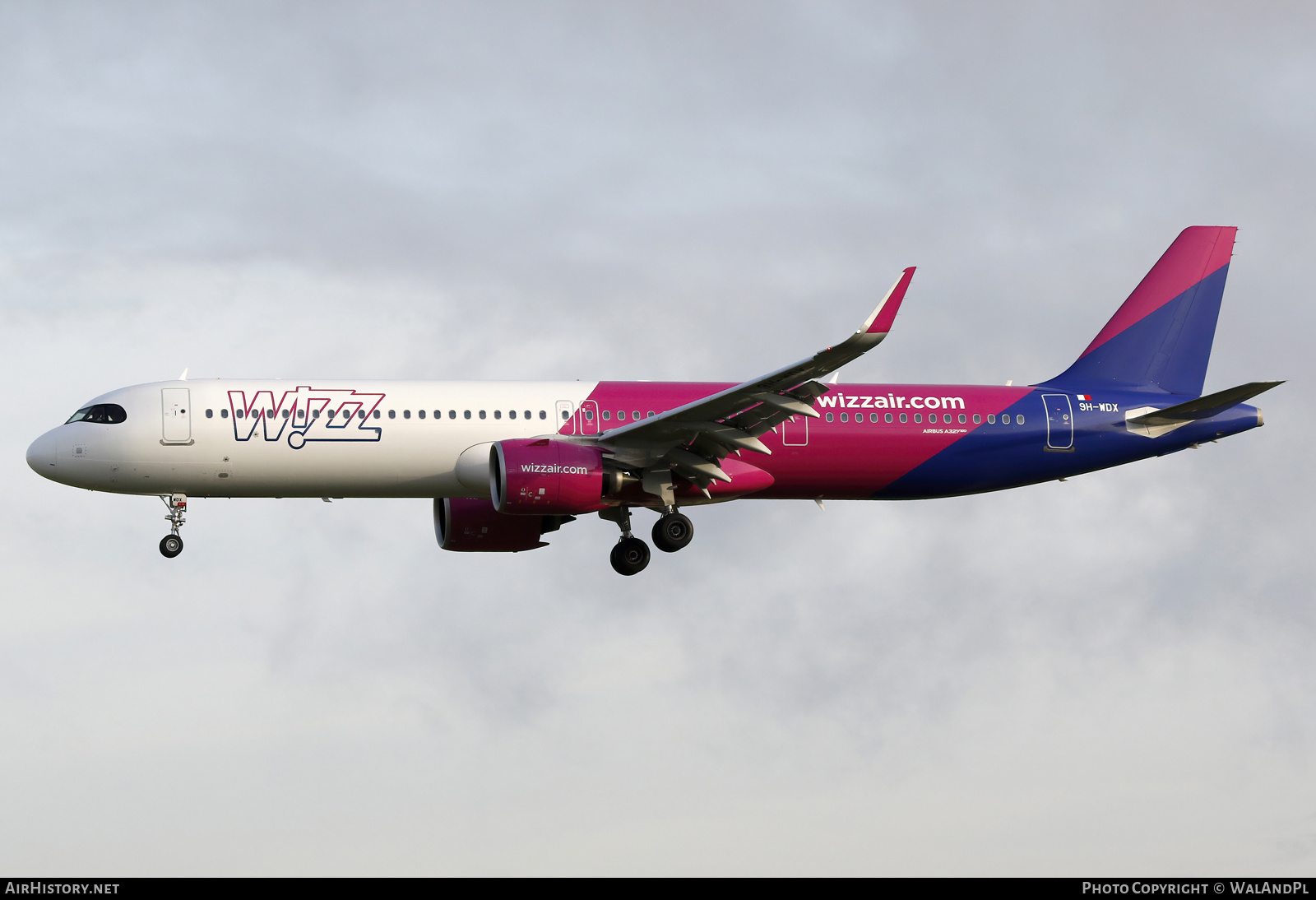 Aircraft Photo of 9H-WDX | Airbus A321-271NX | Wizz Air | AirHistory.net #678348