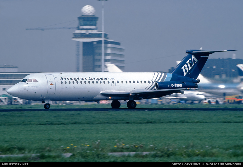 Aircraft Photo of G-BBME | BAC 111-401AK One-Eleven | Birmingham European Airways - BEA | AirHistory.net #678379