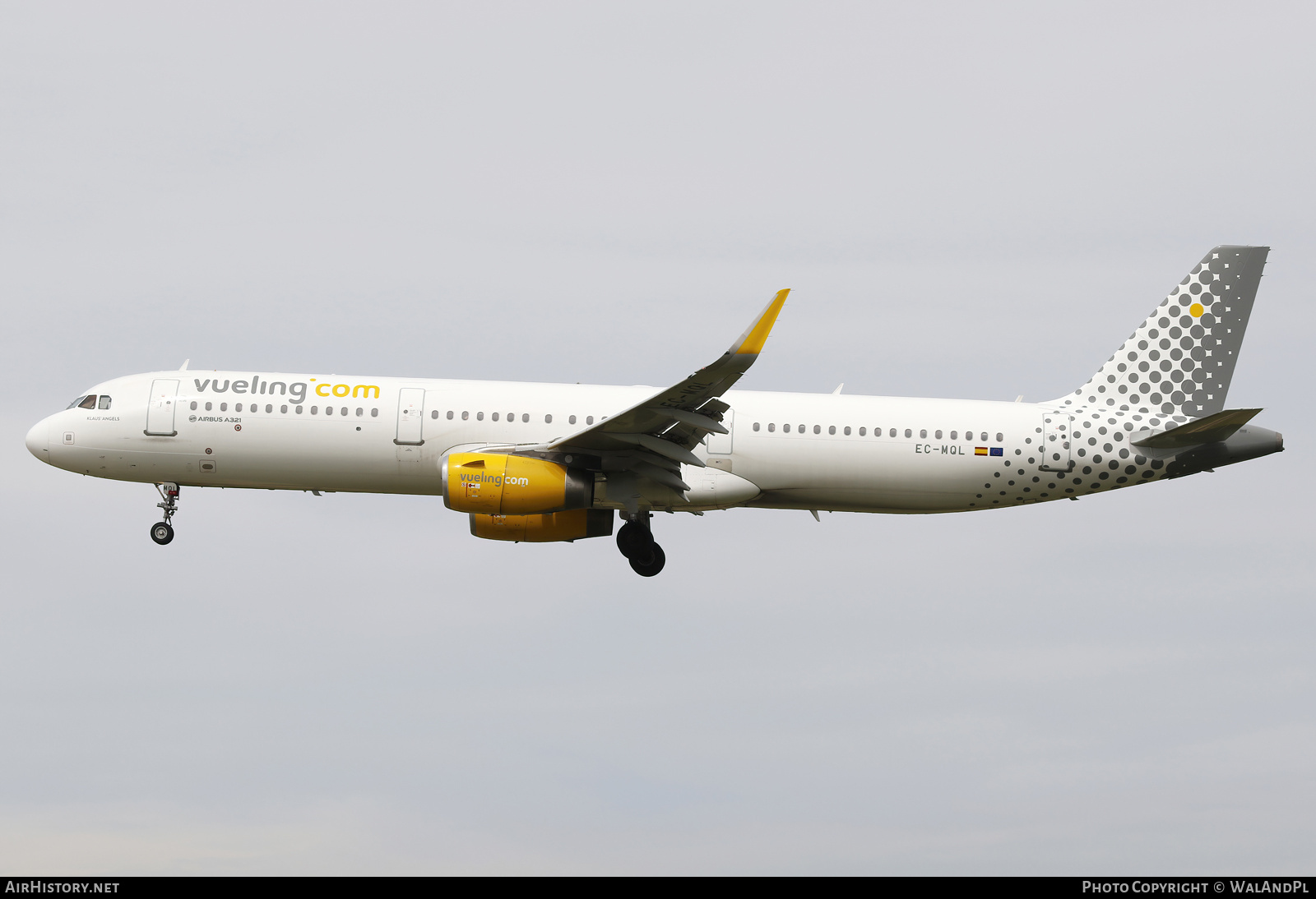 Aircraft Photo of EC-MQL | Airbus A321-231 | Vueling Airlines | AirHistory.net #678389