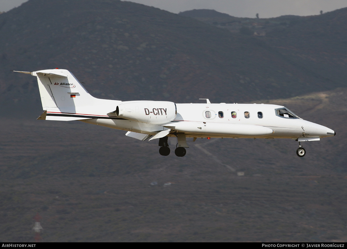 Aircraft Photo of D-CITY | Gates Learjet 35A | Air Alliance | AirHistory.net #678407