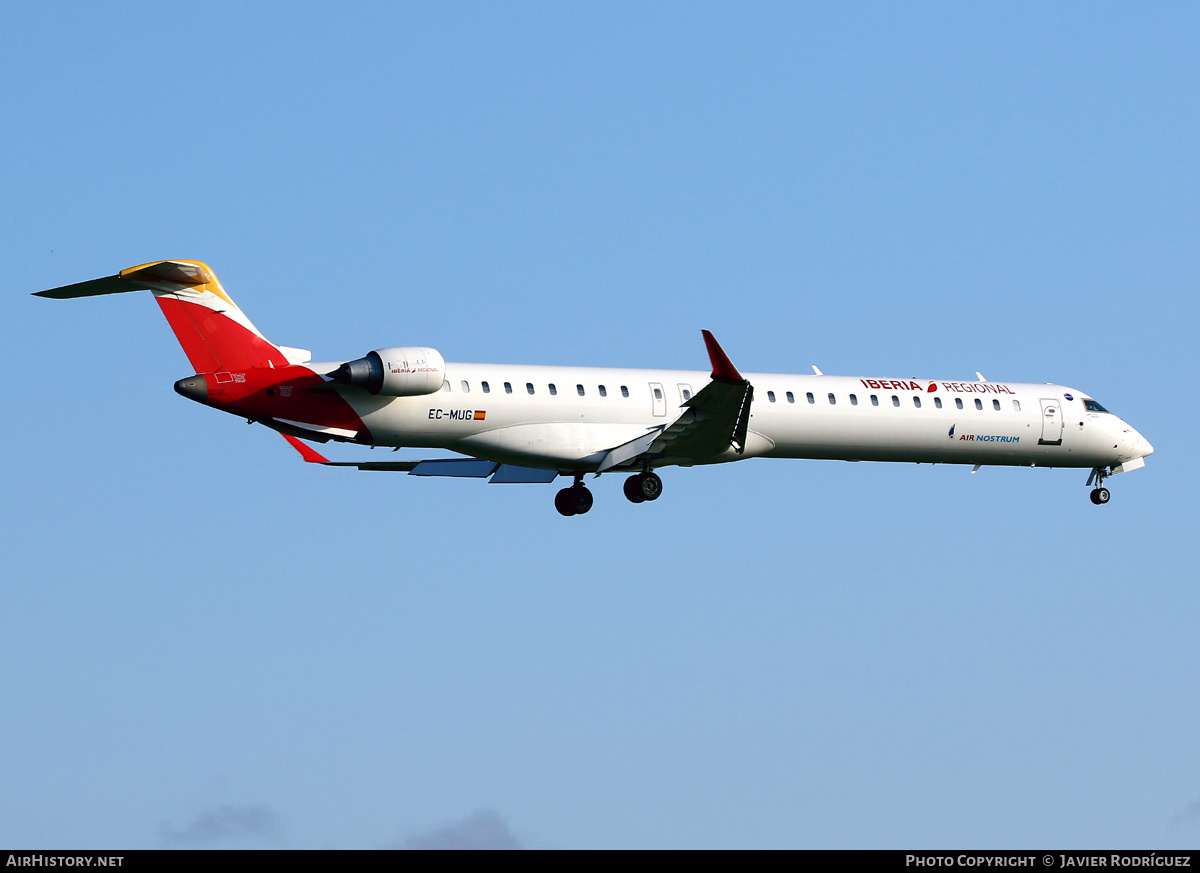 Aircraft Photo of EC-MUG | Bombardier CRJ-1000 (CL-600-2E25) | Iberia Regional | AirHistory.net #678429