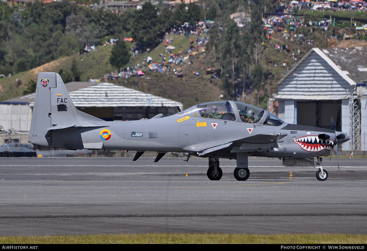 Aircraft Photo of FAC3110 | Embraer A-29B Super Tucano | Colombia - Air Force | AirHistory.net #678439