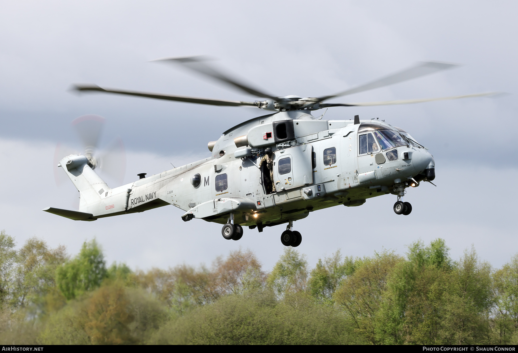 Aircraft Photo of ZJ128 | EHI EH101-411 Merlin HC4 | UK - Navy | AirHistory.net #678535