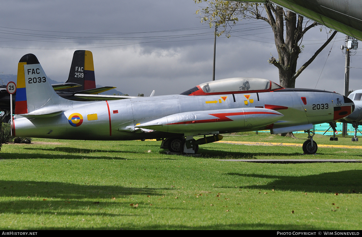 Aircraft Photo of FAC2033 / FAC2002 | Lockheed T-33A | Colombia - Air Force | AirHistory.net #678603