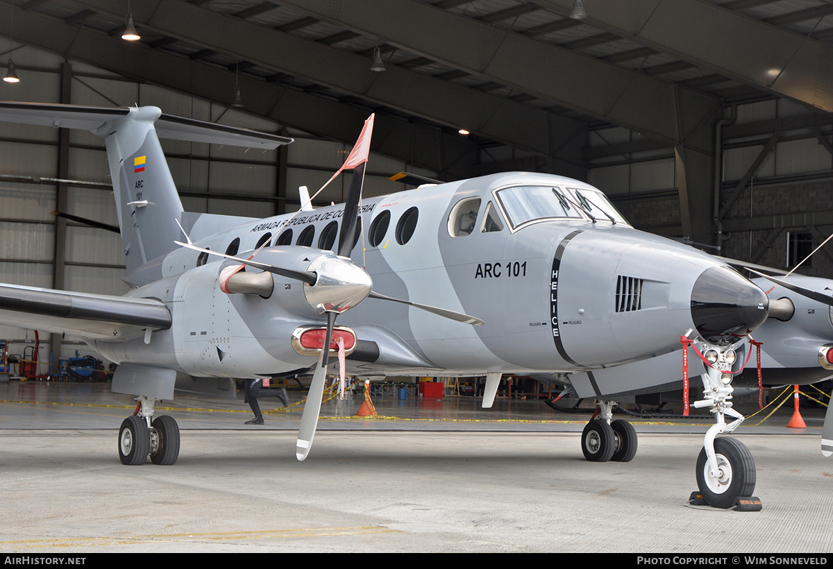 Aircraft Photo of ARC101 | Hawker Beechcraft 350i King Air (B300) | Colombia - Navy | AirHistory.net #678622