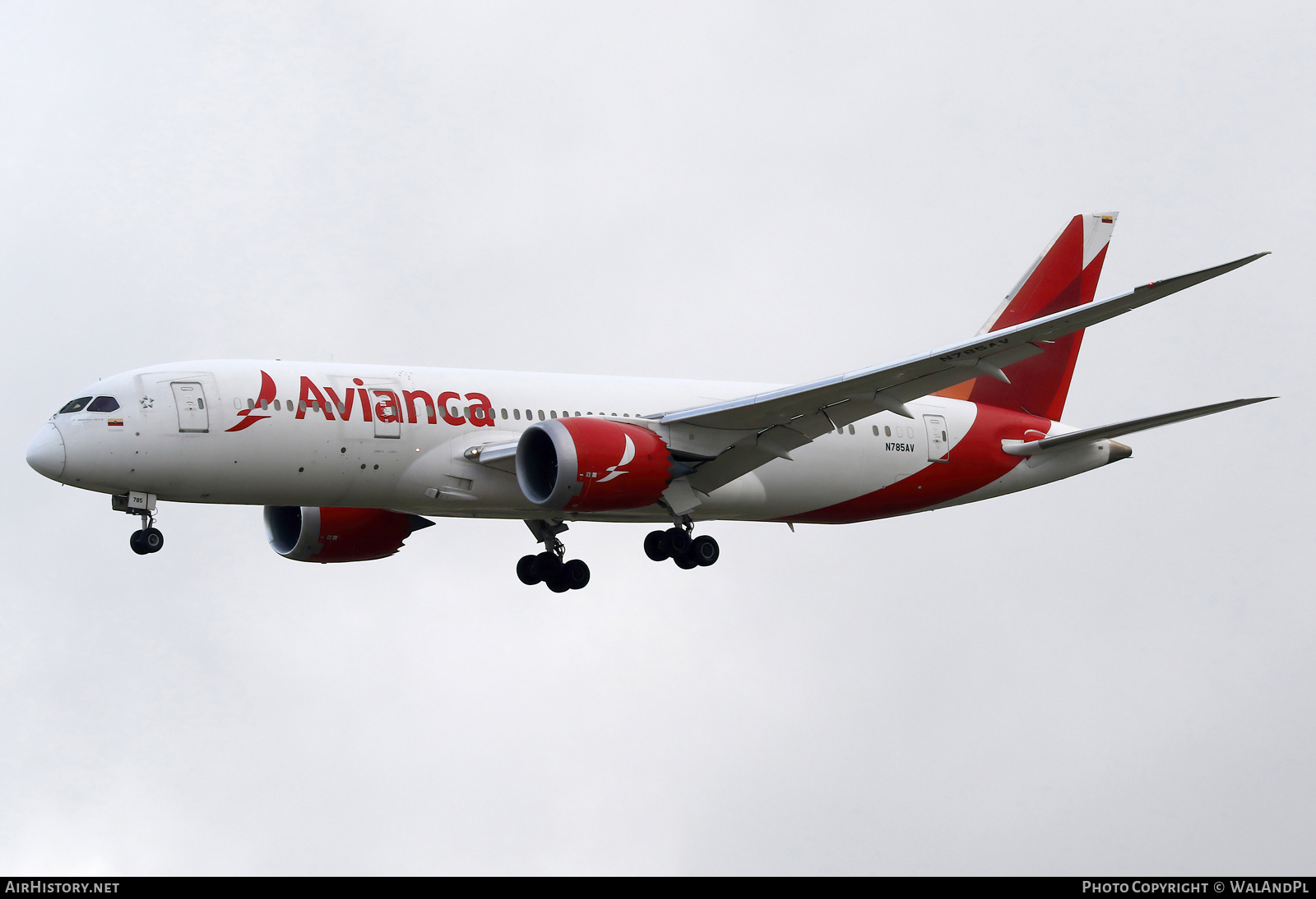 Aircraft Photo of N785AV | Boeing 787-8 Dreamliner | Avianca | AirHistory.net #678694