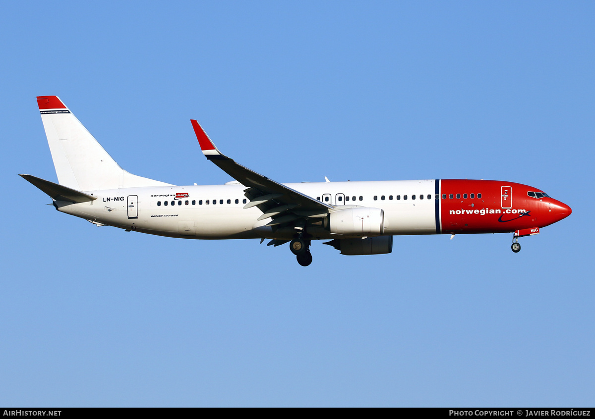 Aircraft Photo of LN-NIG | Boeing 737-8JP | Norwegian | AirHistory.net #678700