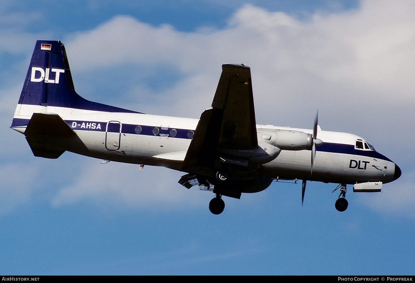 Aircraft Photo of D-AHSA | British Aerospace BAe-748 Srs2B/378 | DLT - Deutsche Luftverkehrsgesellschaft | AirHistory.net #678920