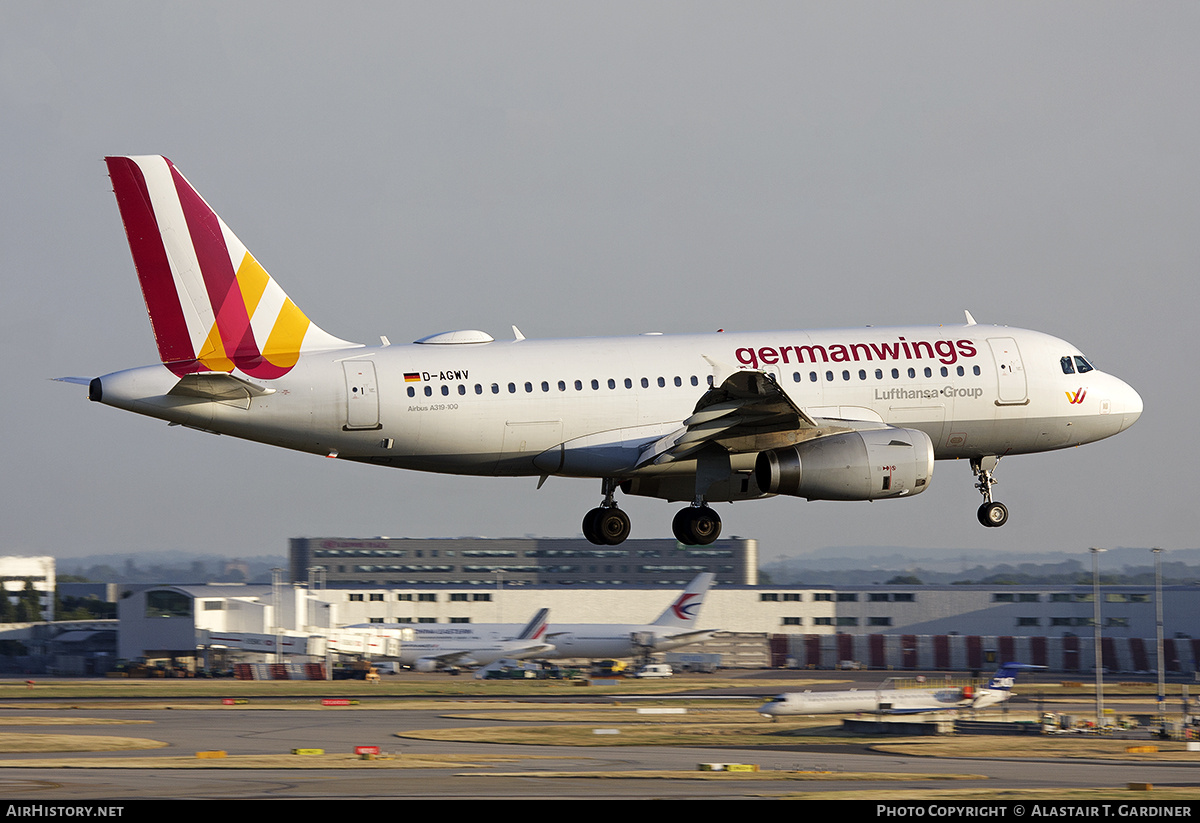 Aircraft Photo of D-AGWV | Airbus A319-132 | Germanwings | AirHistory.net #678938