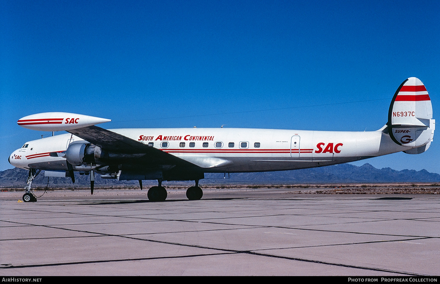 Aircraft Photo of N6937C | Lockheed L-1049H/01 Super Constellation | South American Continental | AirHistory.net #678953