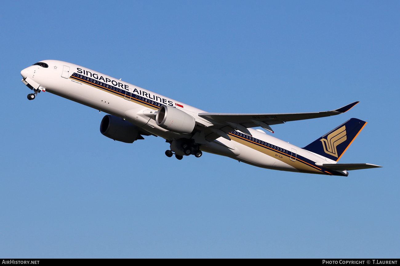Aircraft Photo of 9V-SJH | Airbus A350-941 | Singapore Airlines | AirHistory.net #678997