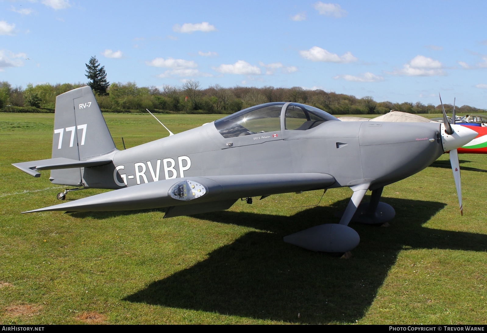 Aircraft Photo of G-RVBP | Van's RV-7 | AirHistory.net #679023