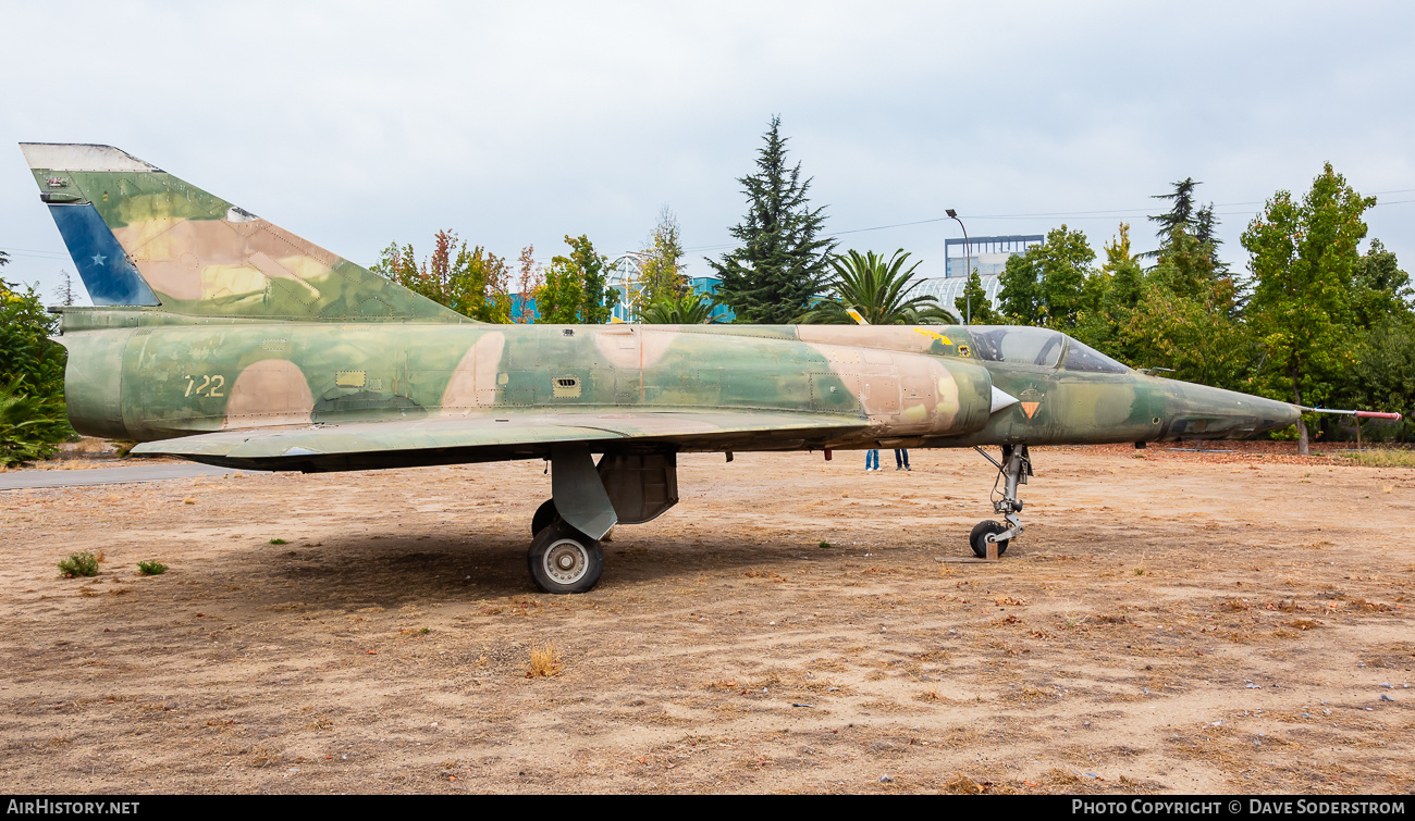 Aircraft Photo of 722 | Dassault Mirage 5BR | Chile - Air Force | AirHistory.net #679083