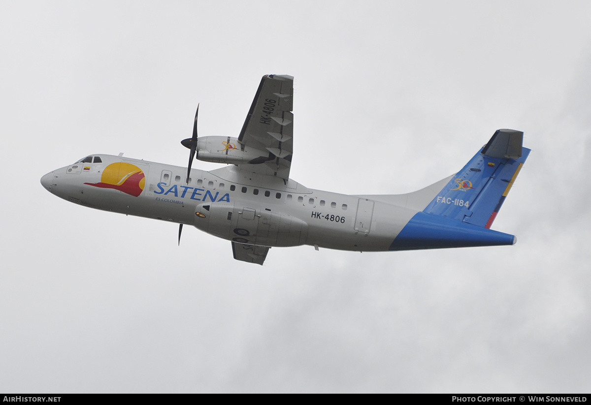 Aircraft Photo of FAC-1184 / HK-4806 | ATR ATR-42-500 | Colombia - Satena | AirHistory.net #679169