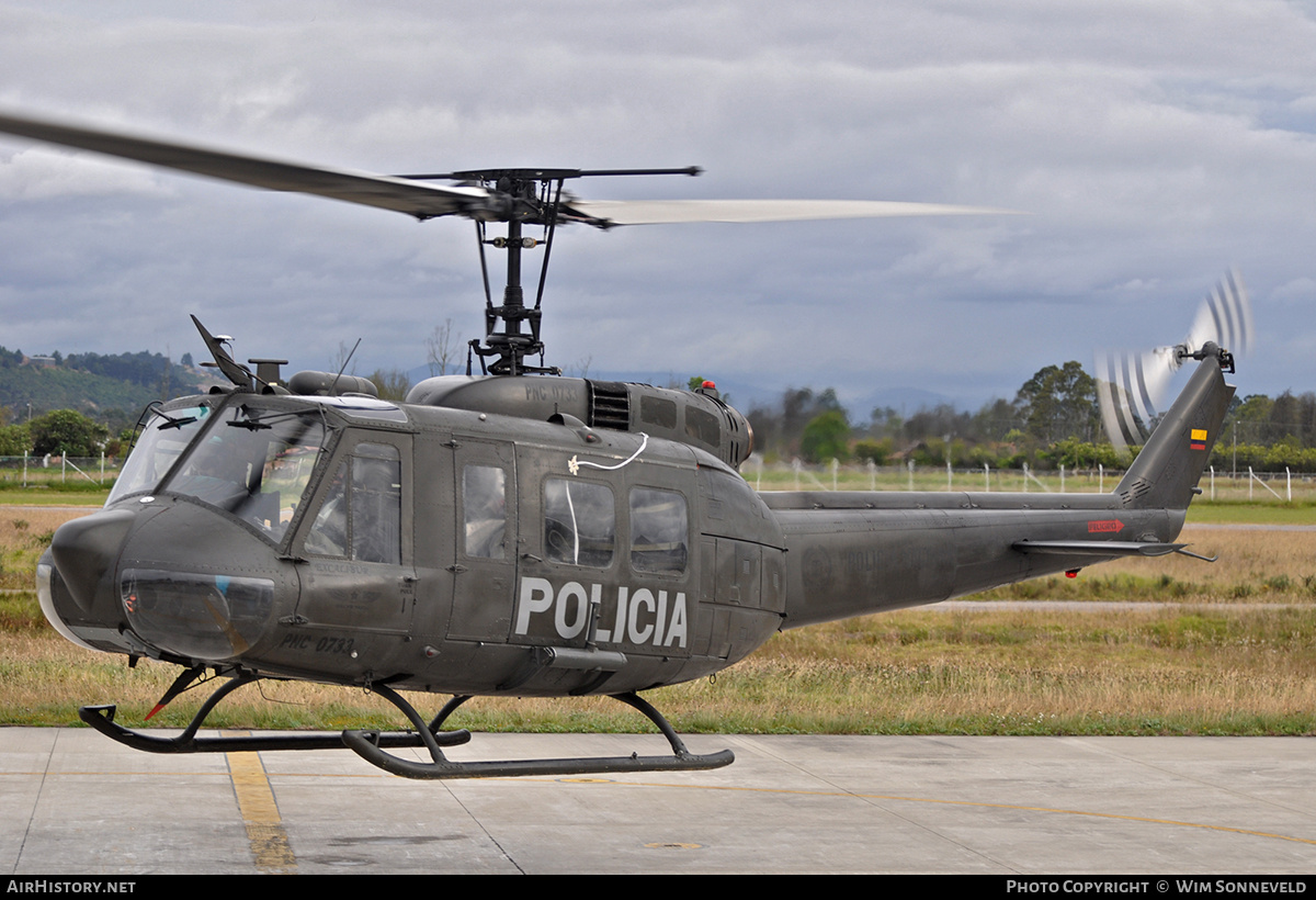 Aircraft Photo of PNC-0733 | Bell UH-1H-II Iroquois | Colombia - Police | AirHistory.net #679231
