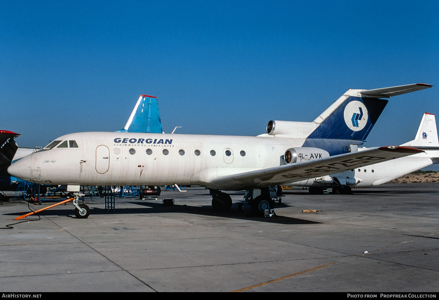 Aircraft Photo of 4L-AVK | Yakovlev Yak-40 | Georgian Airlines | AirHistory.net #679254
