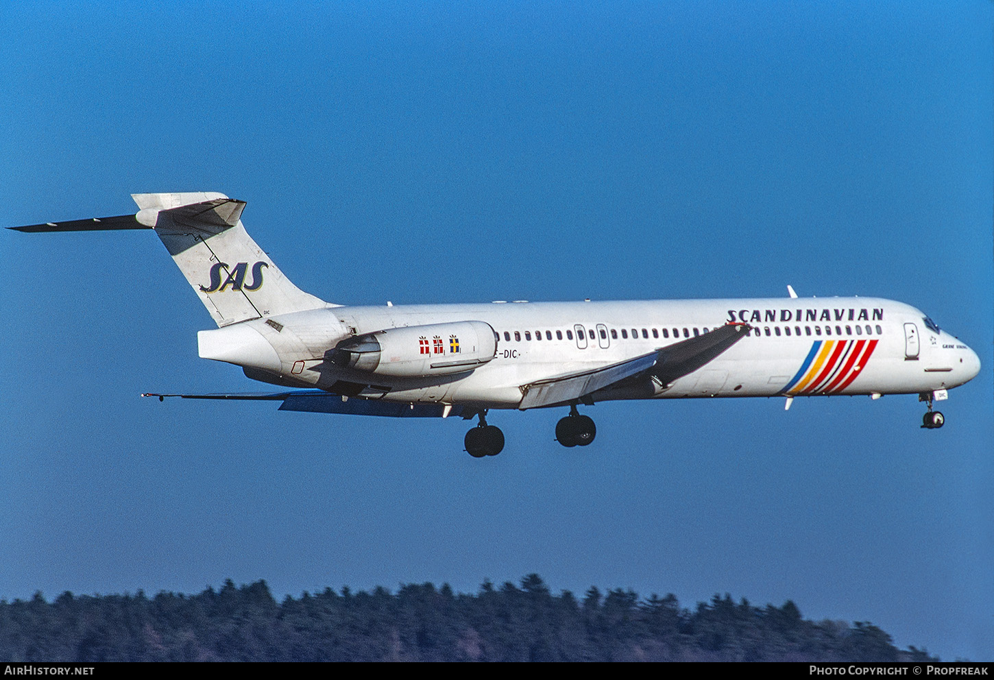 Aircraft Photo of SE-DIC | McDonnell Douglas MD-87 (DC-9-87) | Scandinavian Airlines - SAS | AirHistory.net #679260