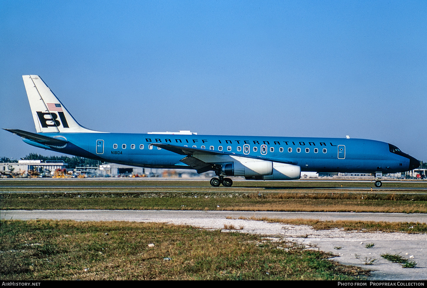 Aircraft Photo of N1804 | McDonnell Douglas DC-8-62 | Braniff International Airways | AirHistory.net #679307