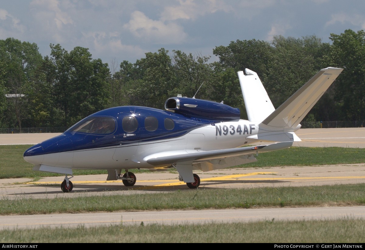 Aircraft Photo of N934AF | Cirrus SF-50 Vision | AirHistory.net #679356