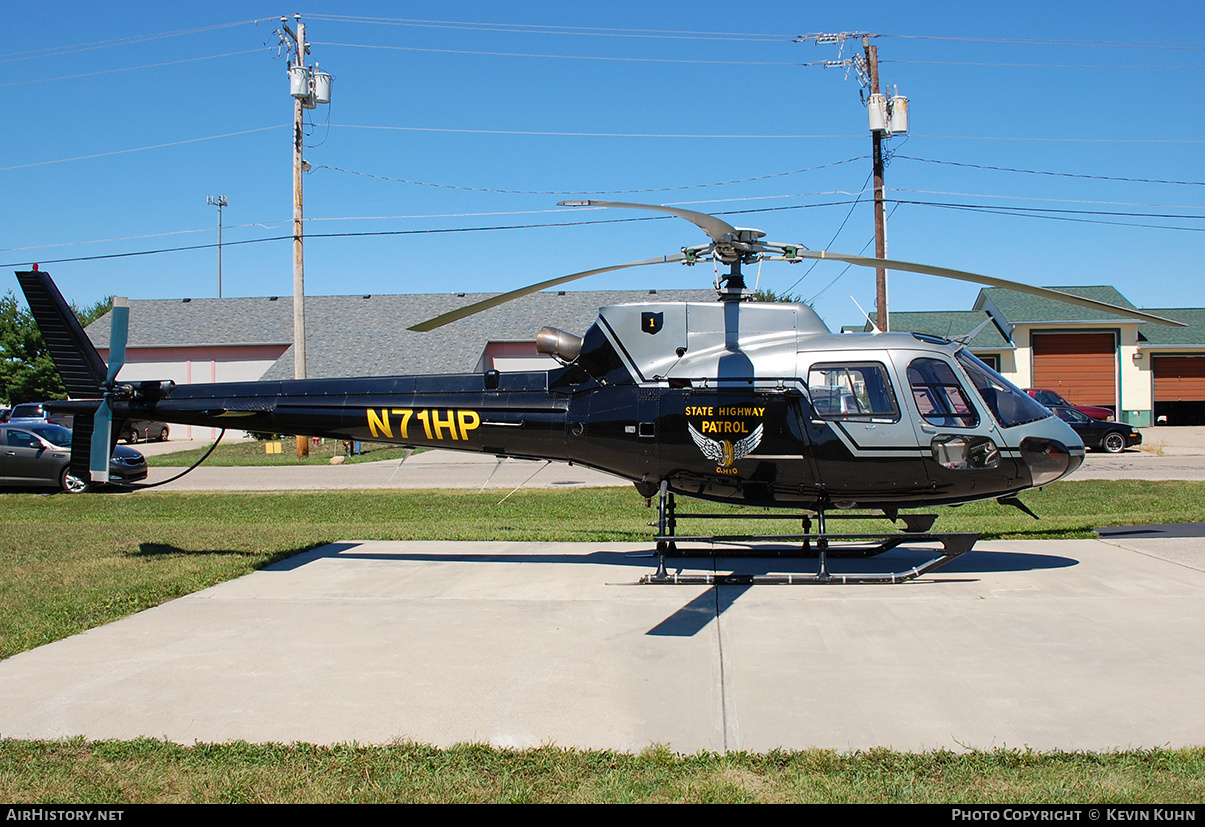 Aircraft Photo of N71HP | Eurocopter AS-350B-2 Ecureuil | Ohio State Highway Patrol | AirHistory.net #679402