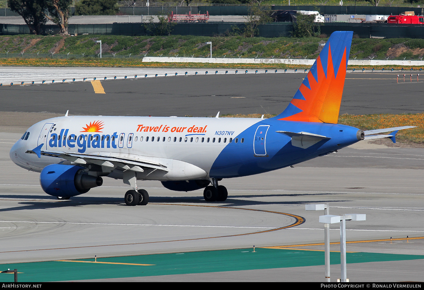 Aircraft Photo of N307NV | Airbus A319-112 | Allegiant Air | AirHistory.net #679419