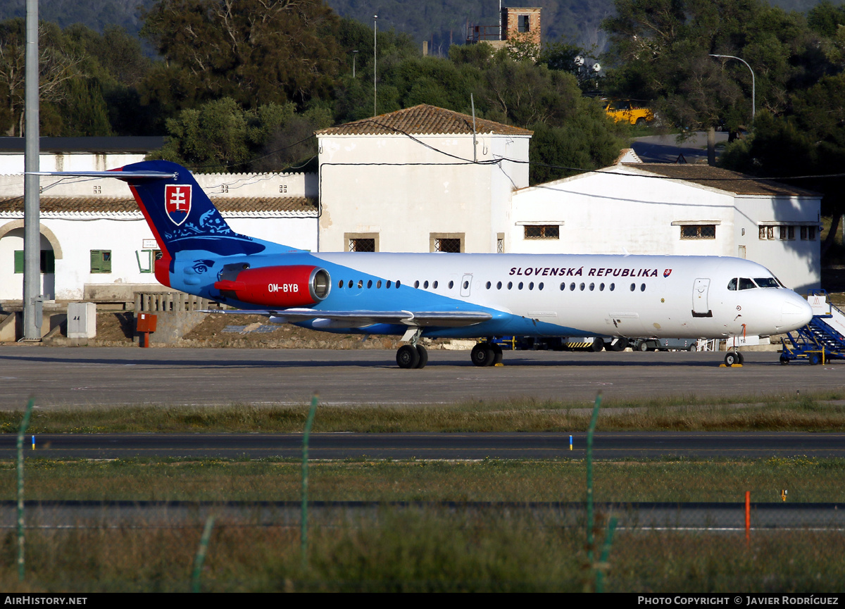 Aircraft Photo of OM-BYB | Fokker 100 (F28-0100) | Slovakia - Government | AirHistory.net #679471