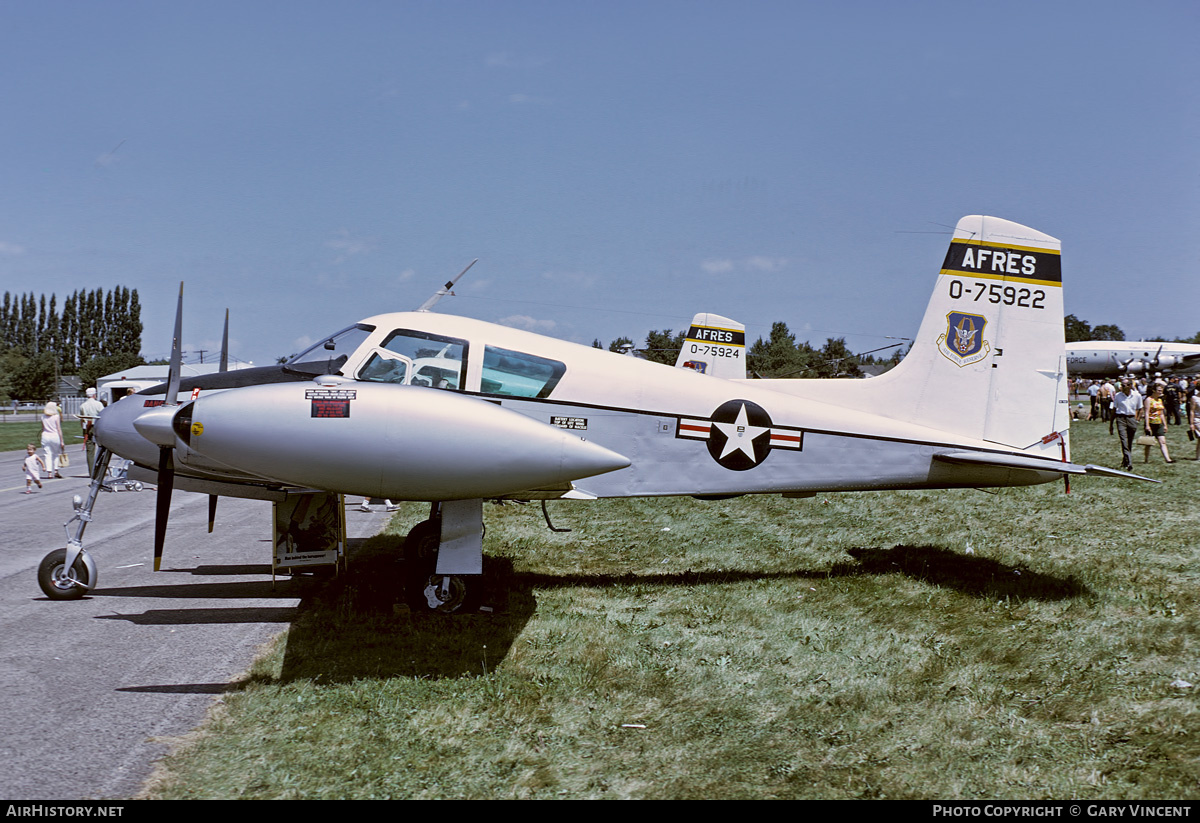 Aircraft Photo of 57-5922 / 0-75922 | Cessna U-3A Administrator (310A/L-27A) | USA - Air Force | AirHistory.net #679478