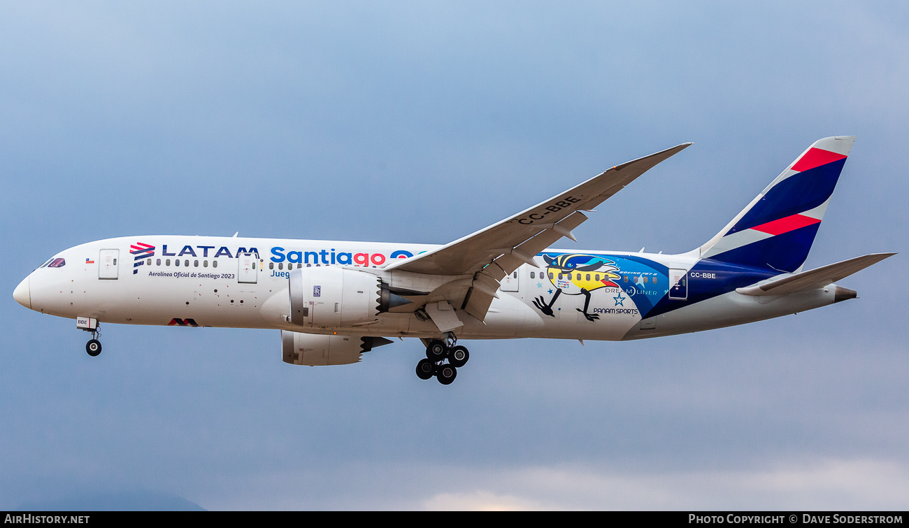 Aircraft Photo of CC-BBE | Boeing 787-8 Dreamliner | LATAM Airlines | AirHistory.net #679488