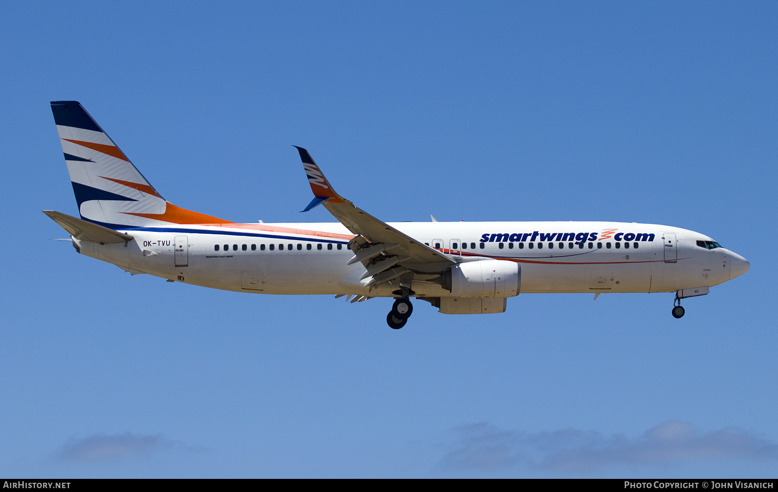 Aircraft Photo of OK-TVU | Boeing 737-86N | Smartwings | AirHistory.net #679559