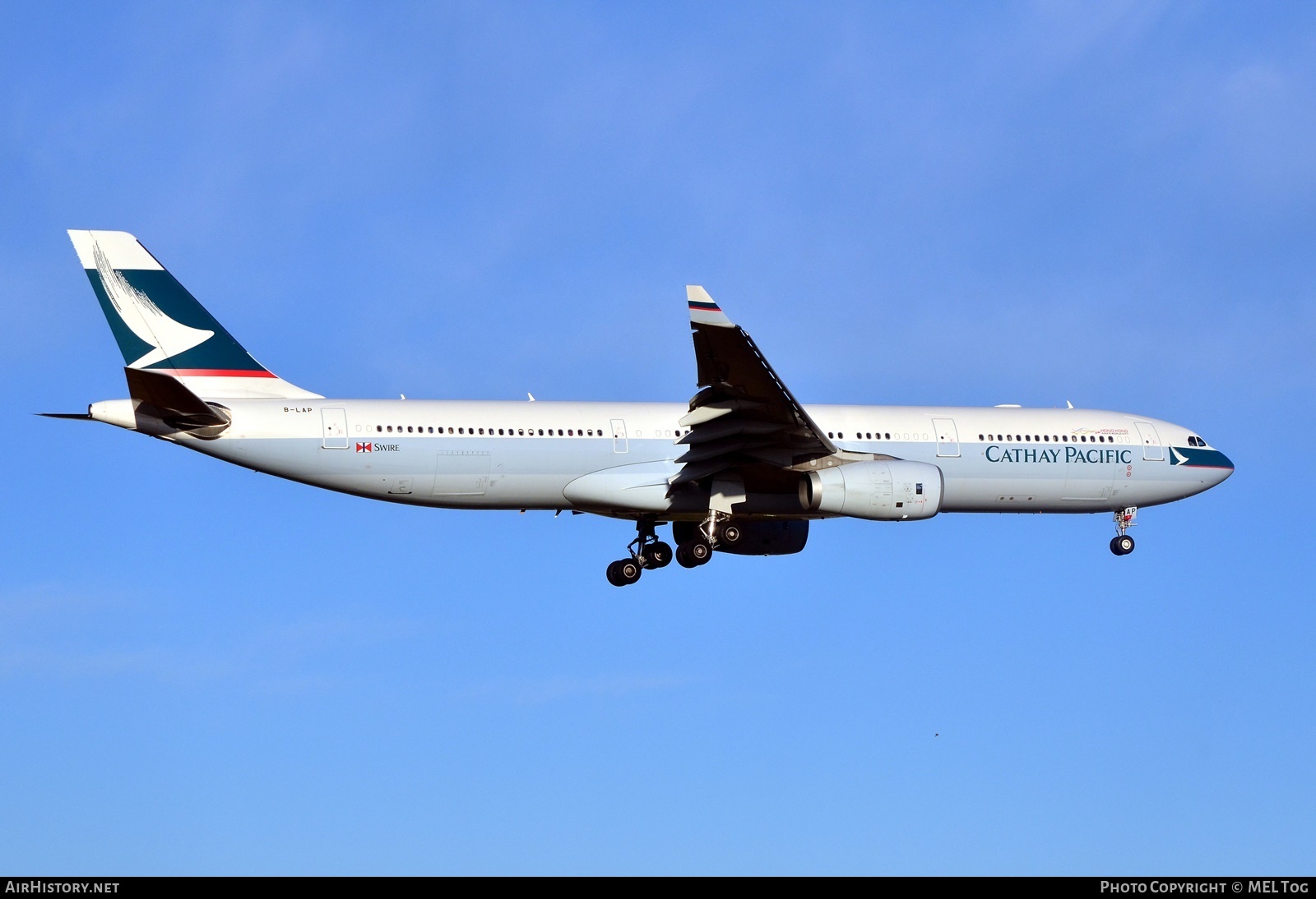 Aircraft Photo of B-LAP | Airbus A330-343E | Cathay Pacific Airways | AirHistory.net #679605