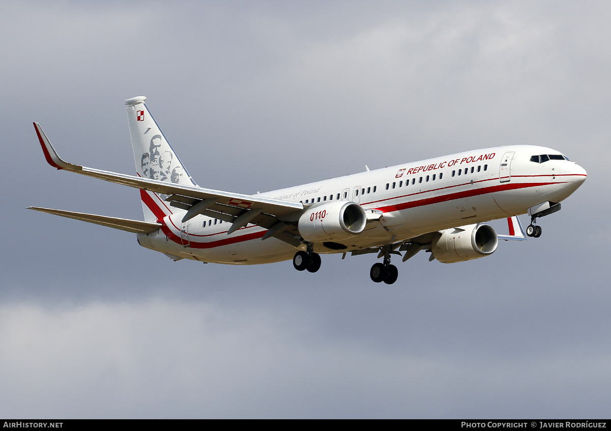 Aircraft Photo of 0110 | Boeing 737-800 | Poland - Air Force | AirHistory.net #679638