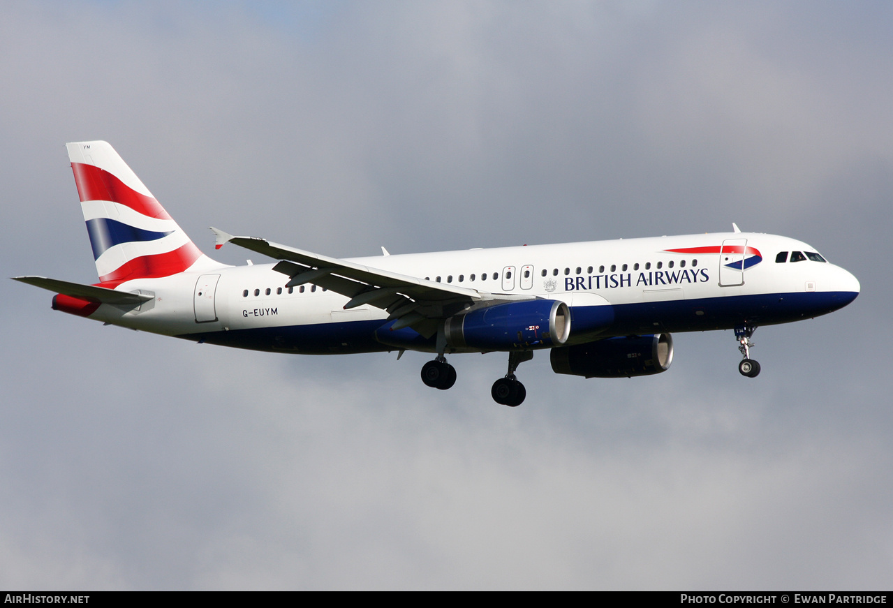 Aircraft Photo of G-EUYM | Airbus A320-232 | British Airways | AirHistory.net #679706