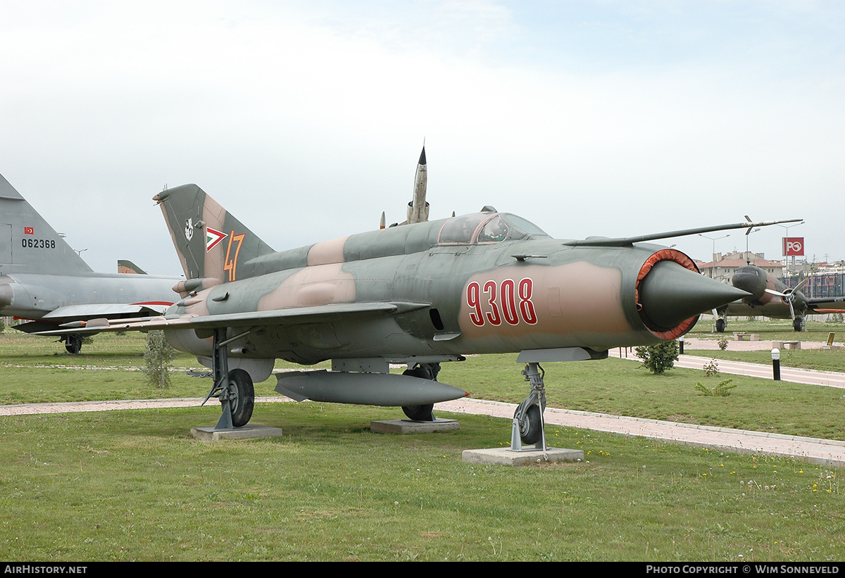 Aircraft Photo of 9308 | Mikoyan-Gurevich MiG-21MF | Hungary - Air Force | AirHistory.net #679764