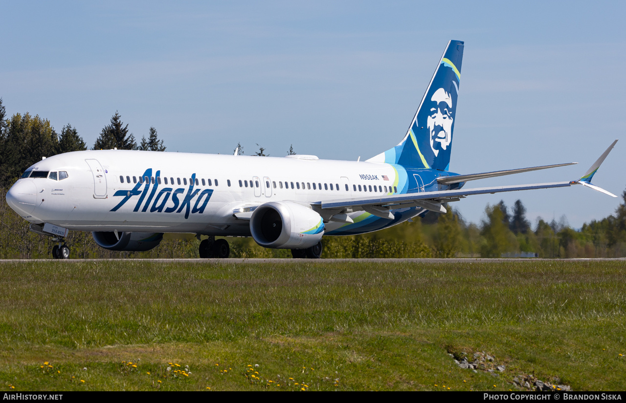 Aircraft Photo of N958AK | Boeing 737-9 Max 9 | Alaska Airlines | AirHistory.net #679830
